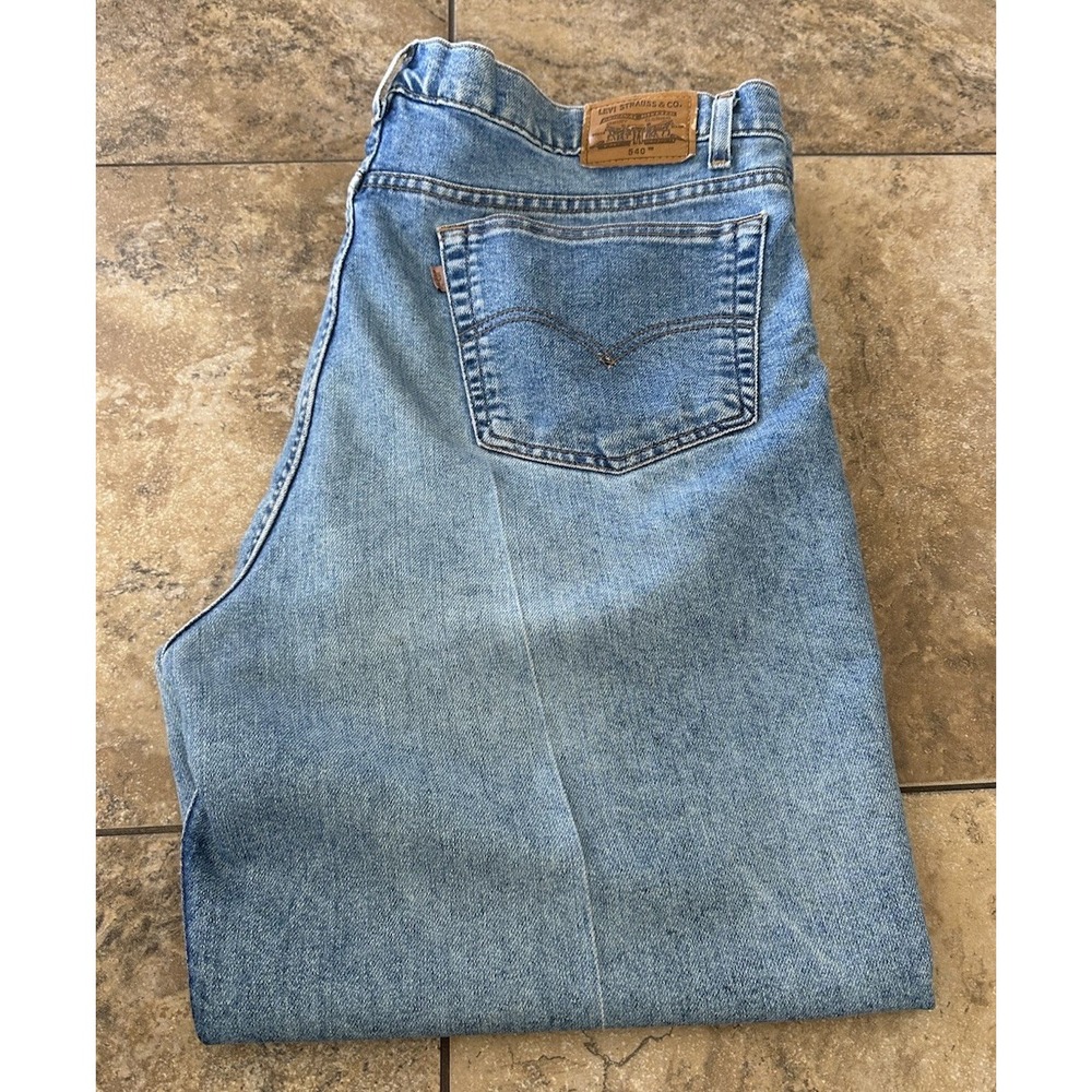 VTG Levi's 540 Flex Relaxed Fit Straight Leg Jeans Mens Sz 44 x 30 Fit 42X39